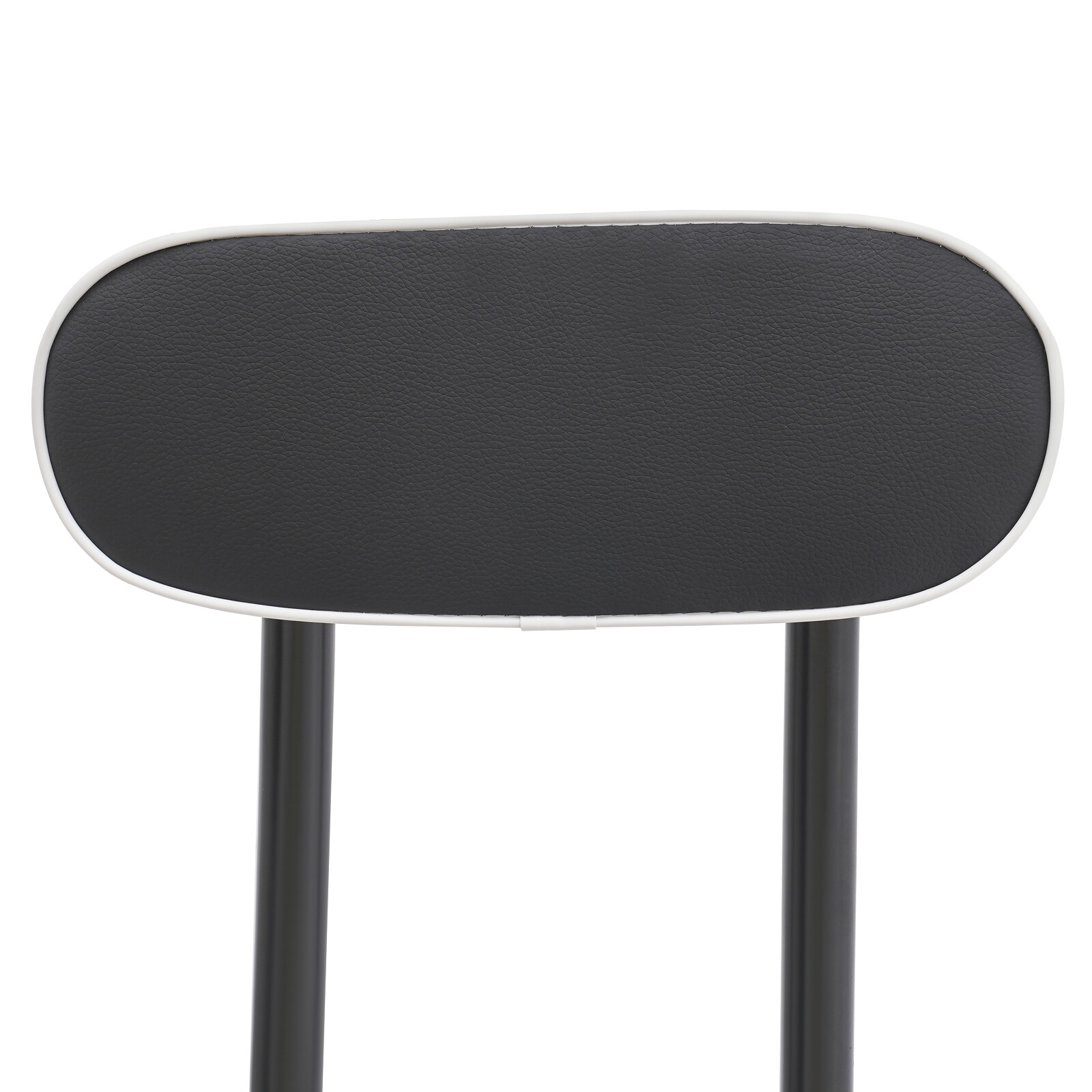 2pcs Black Counter Stool Bar Stool Portable Folding Kitchen Dining Chair US