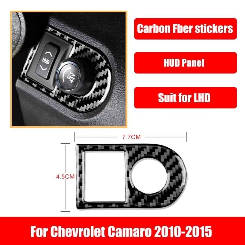 21Pcs For Chevrolet Camaro 2010-2015 Carbon Fiber Full Interior Kit Set Cover