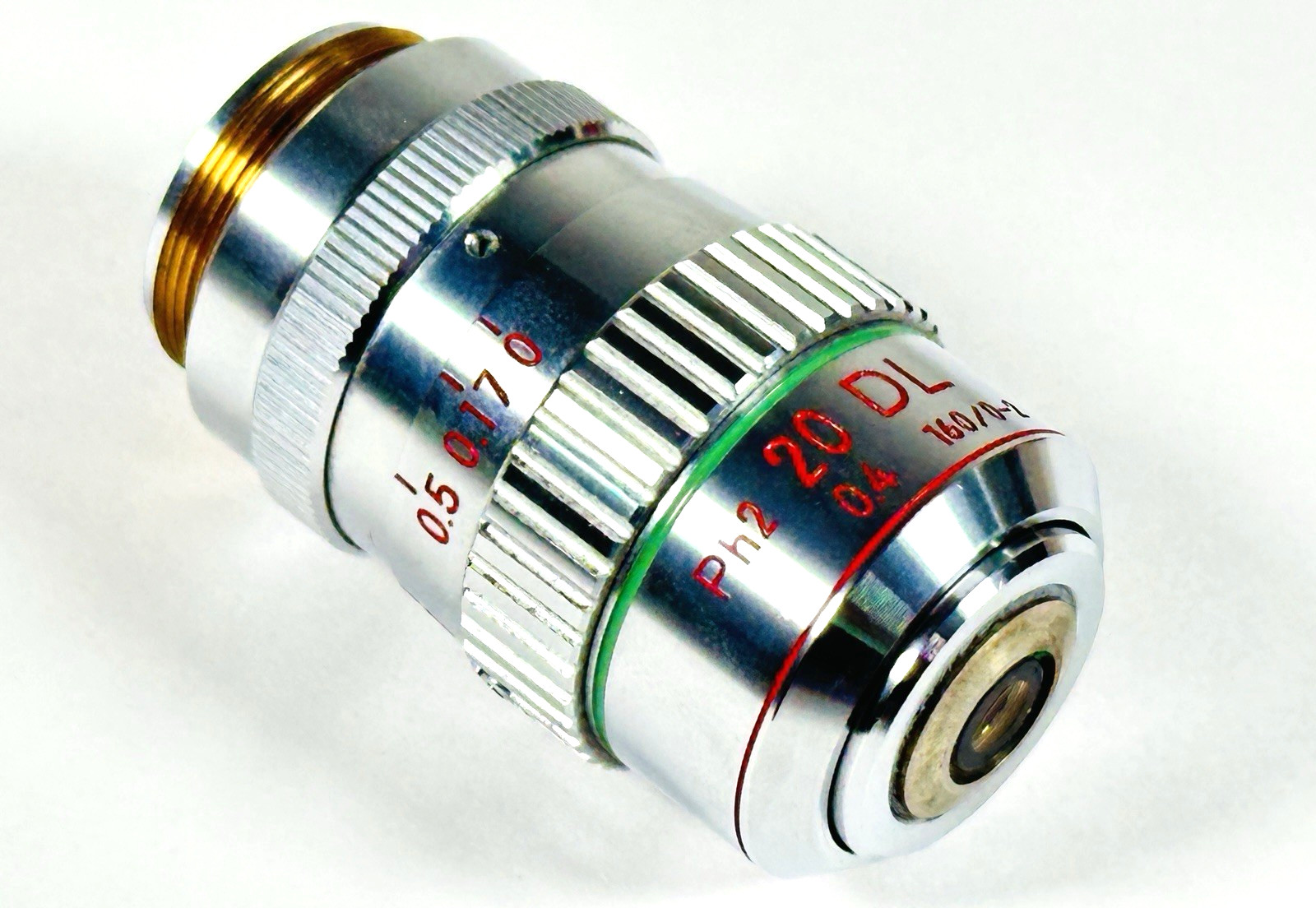 Nikon 20/0.4 DL Ph2 Phase Contrast w Correction Microscope Objective 20x