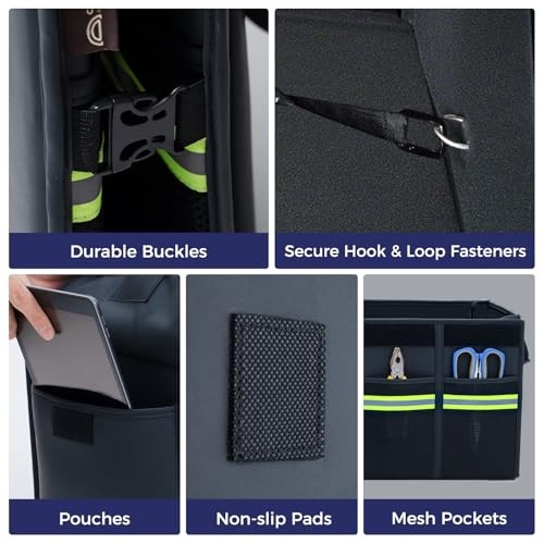 Car Trunk Organizer - 70Nappaeather Trunk Organizer for SUV withid, Multi L