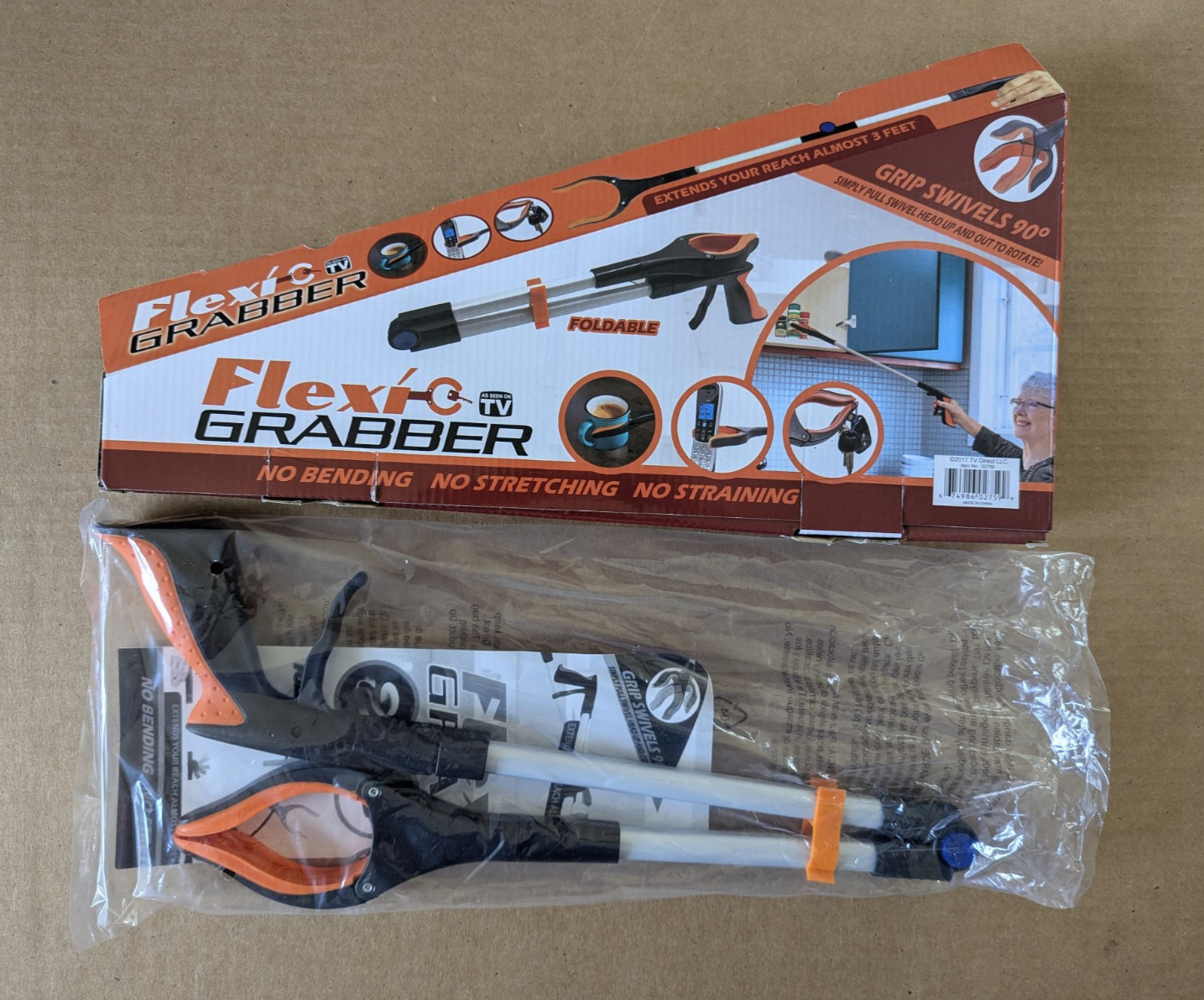 Flexi Grabber As Seen On TV No Bending No Stretching No Straining Grip Swivels