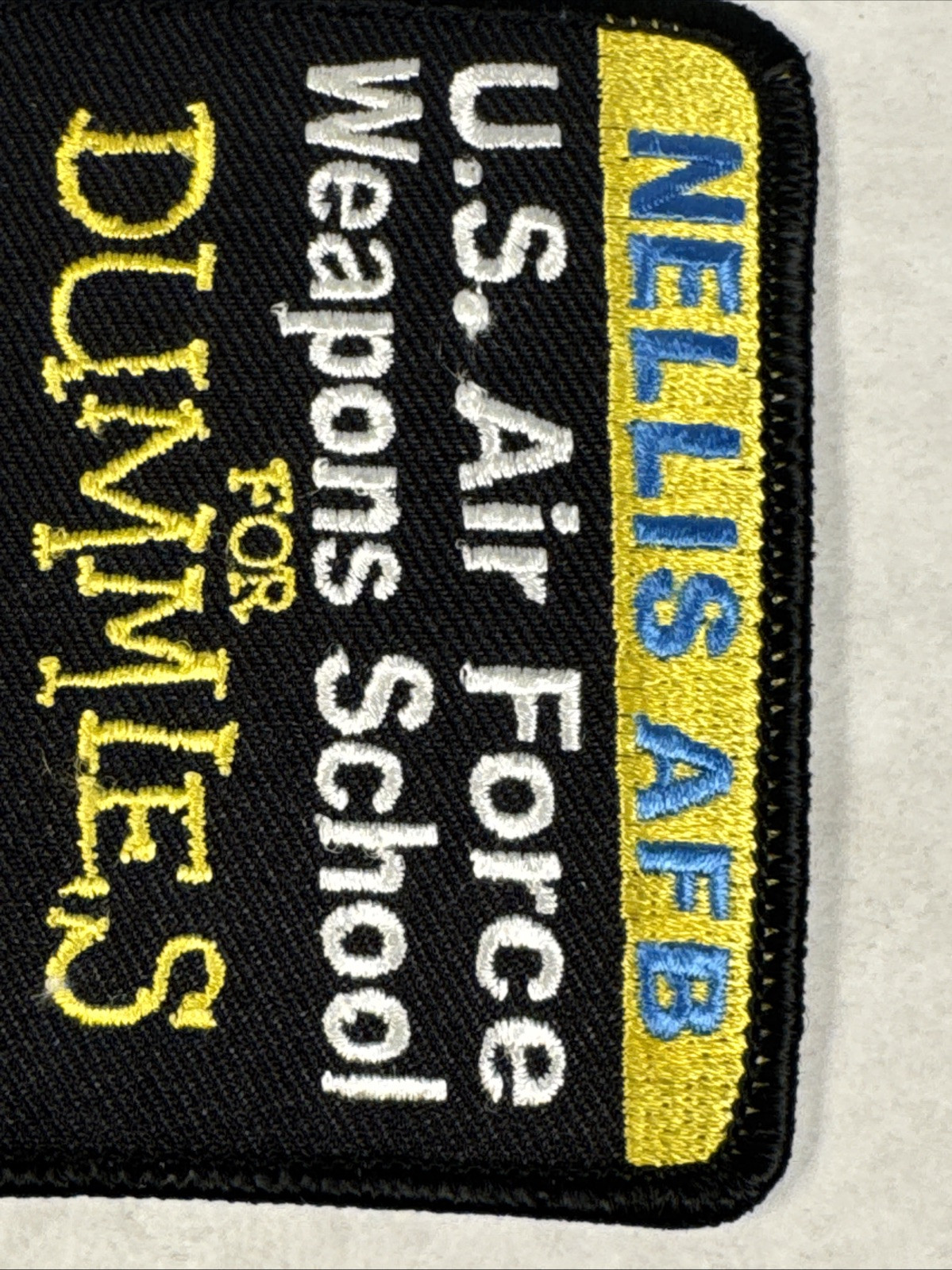 USAF NELLIS AIR FORCE PATCH US AIR FORCE WEAPONS SCHOOL FOR DUMMIES NELLIS AFB