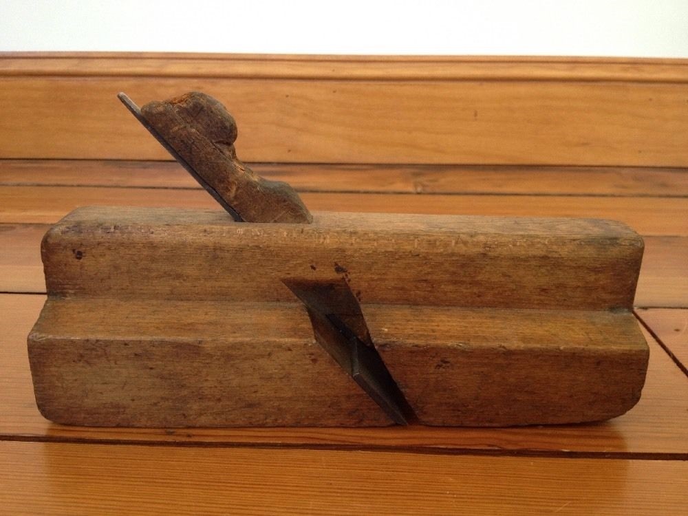 Antique Vtg Carter Syracuse NY Maple Moulding Raising Plane Humphreysville Blade