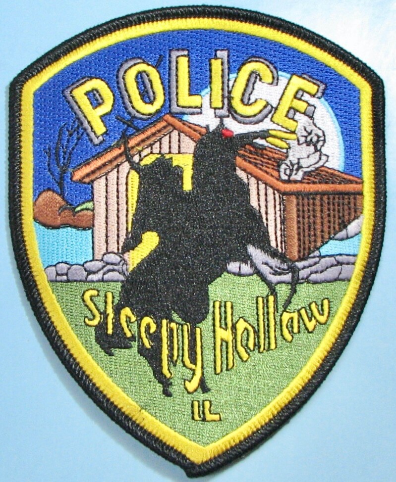 Sleepy Hollow, IL Police Dept Patch 4"X5". PP29.