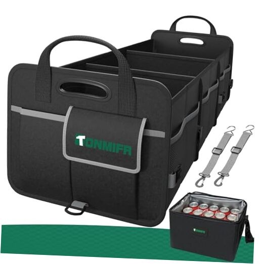 112L Large Capacity Car Trunk Organizer with 20L 112L (With Insulated Cooler)