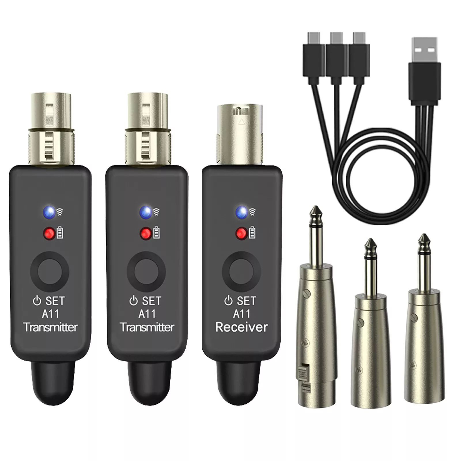 Wireless Transmitter&Receiver XLR Adapter Various Applications Compatibility
