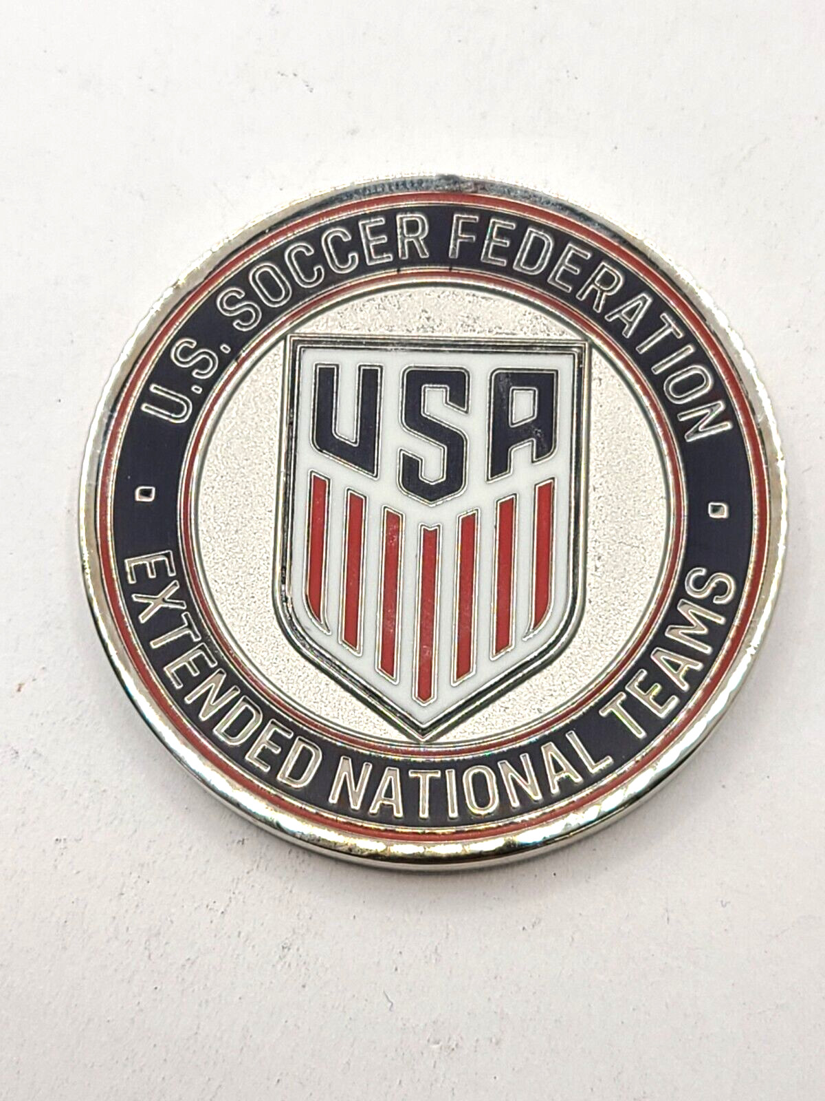 U.S Soccer Federation Extended National Team Member Challenge Coin (Silver Tone)