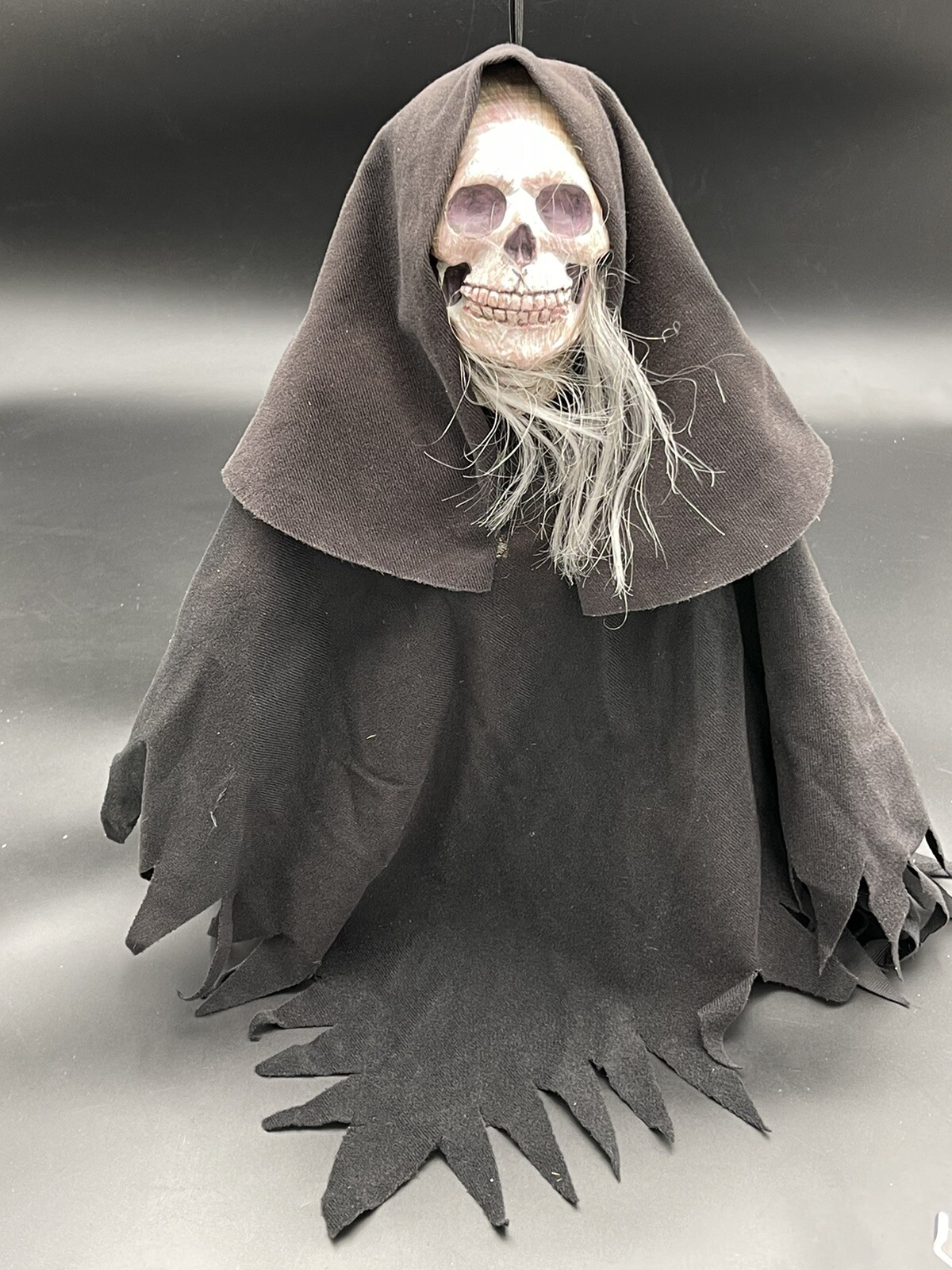23" Halloween Grim Reaper Hanging Skeleton Horror Latex Rubber Collegeville Prop