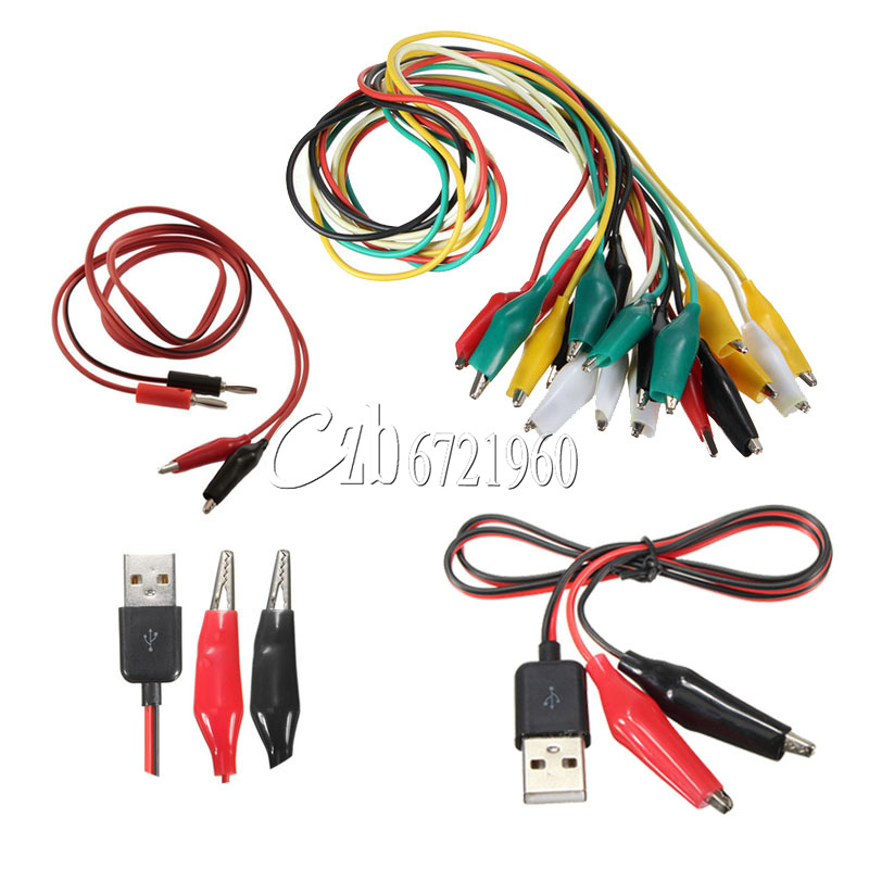 Alligator Test Clips Test Clips to USB Alligator Test Lead Clip To Banana Plug