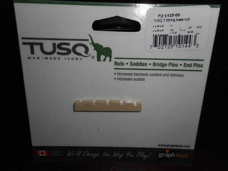 NEW - Graph Tech PQ-1425-00 5-String Slotted Bass Nut - TUSQ