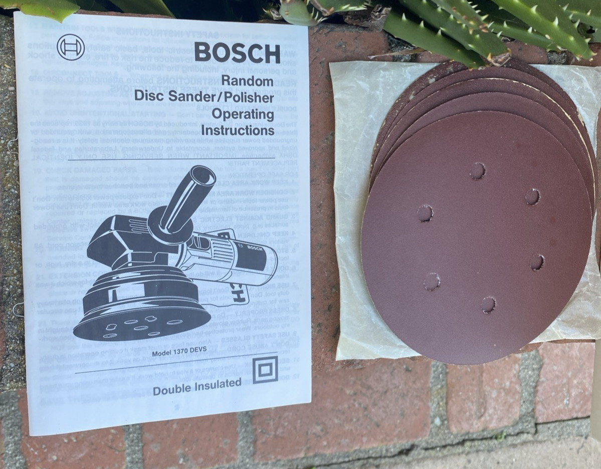 Bosch 1370DEVS Random Orbit Disc Sander/Polisher Variable Speed Made In Germany