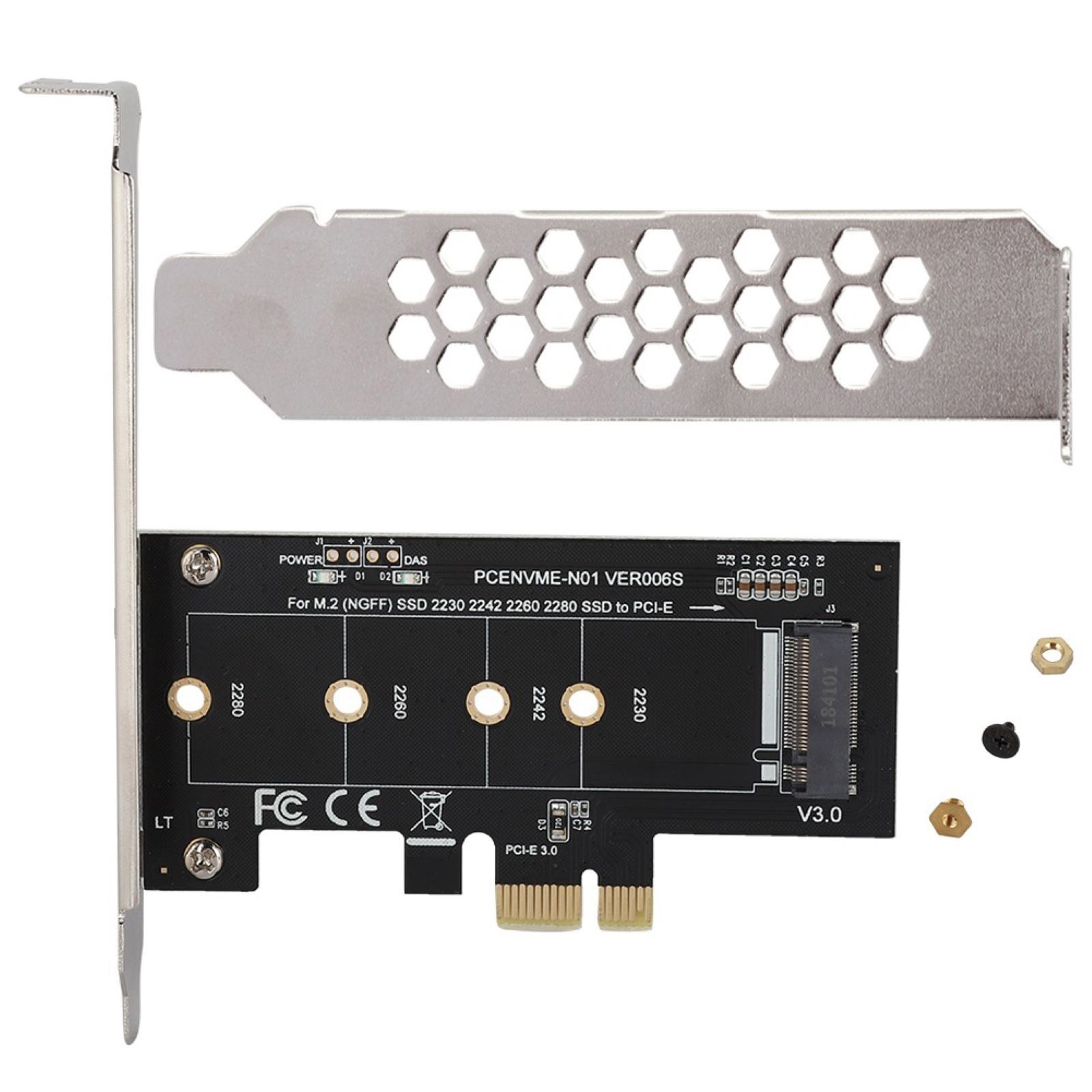 PCI-Express 1X to M.2 NGFF Adapter Card PCIE 3.0 X1 to NVME SSD M2 for Lite-On