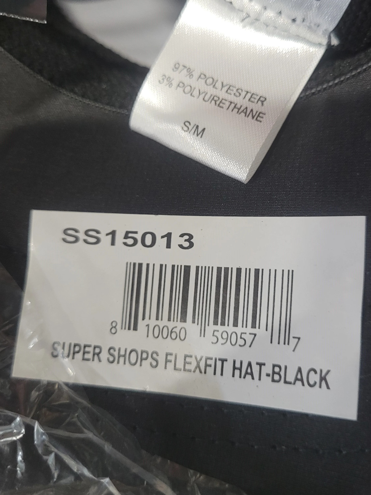 Super Shops SS15013 Fitted Mesh Hat - Black