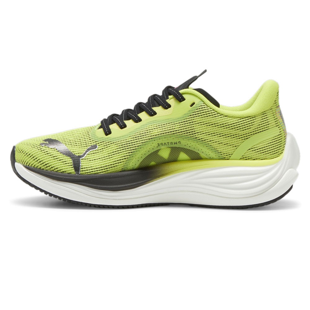 PUMA Velocity Nitro 3 Psychedelic Rush Running Womens Yellow Sneakers Athletic