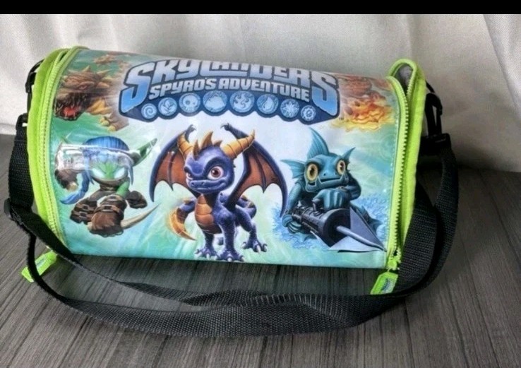 Skylanders Spyro's Adventure Soft Carrying Duffle Case/Shoulder Bag- EUC