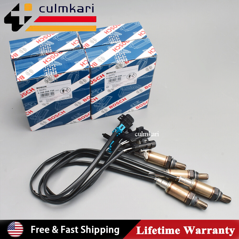 Set of 4 OEM Oxygen O2 Sensor for 1996-2002 C1500 K1500 Silverado Sierra 1500