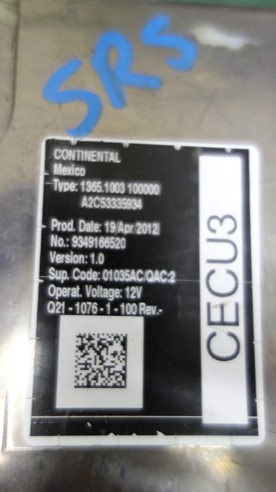 PETERBILT A2C53335934 CECU3
