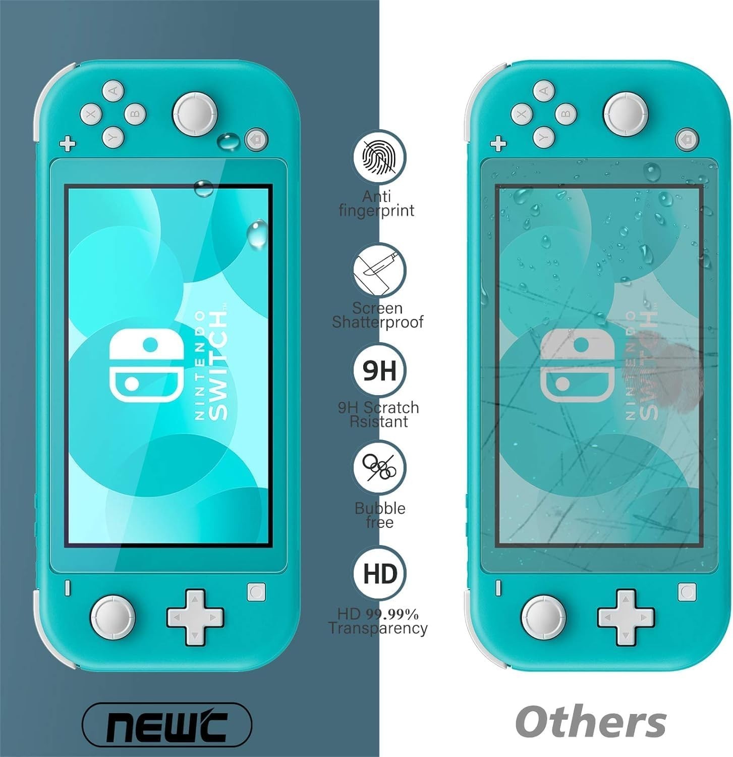 Brand New Nintendo Switch Lite Screen Protector 3 Pack