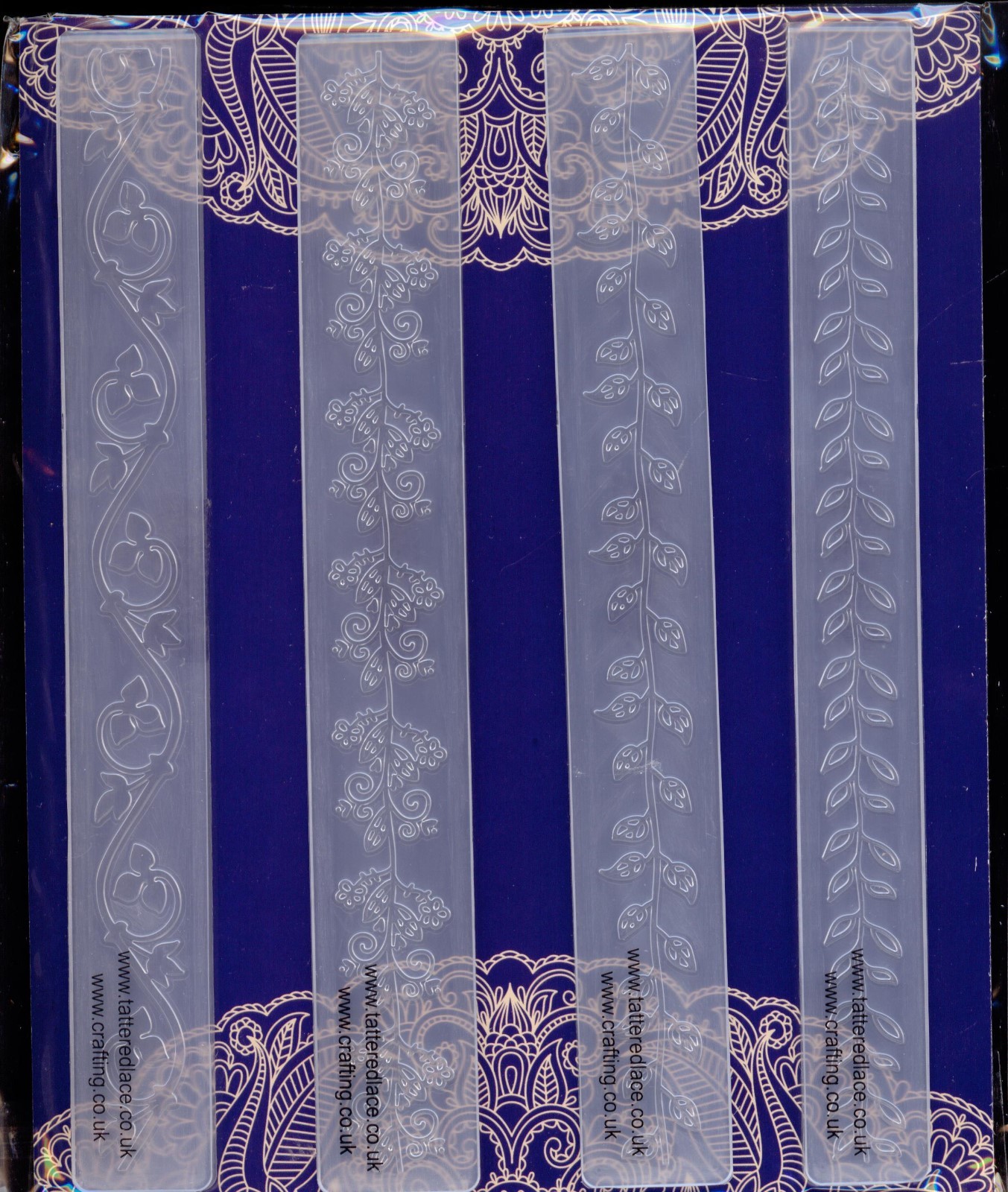 TATTERED LACE The Border Collection LEAF SET Embossing Folders