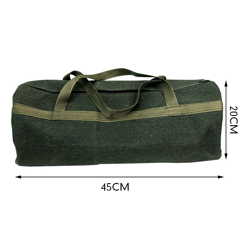 Durable Thick Canvas Pouch Tools Bag Storage Organizer Instrument Case Green