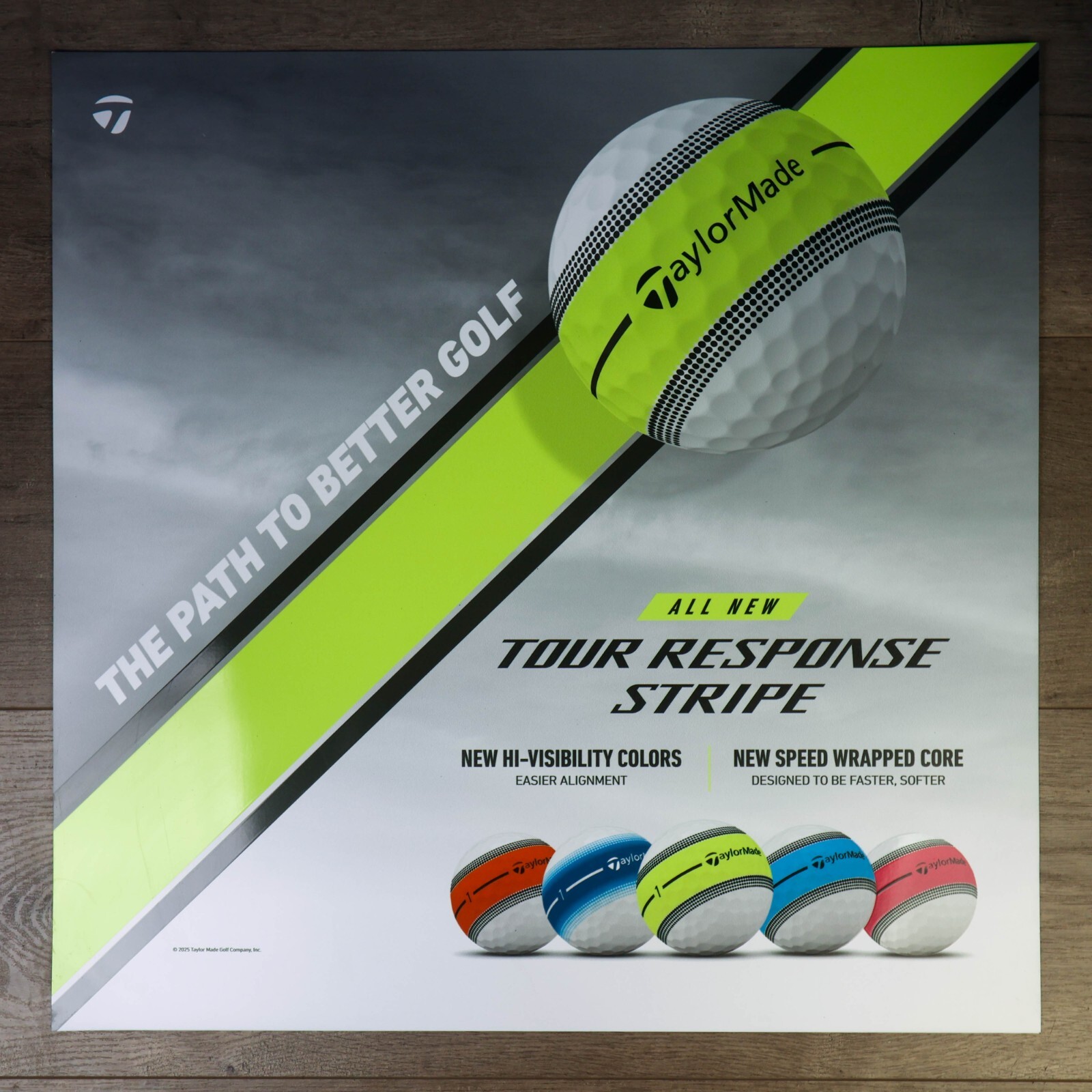 TAYLORMADE Tour Response Stripe Display Magnet 20.5in X 20.5in 2025