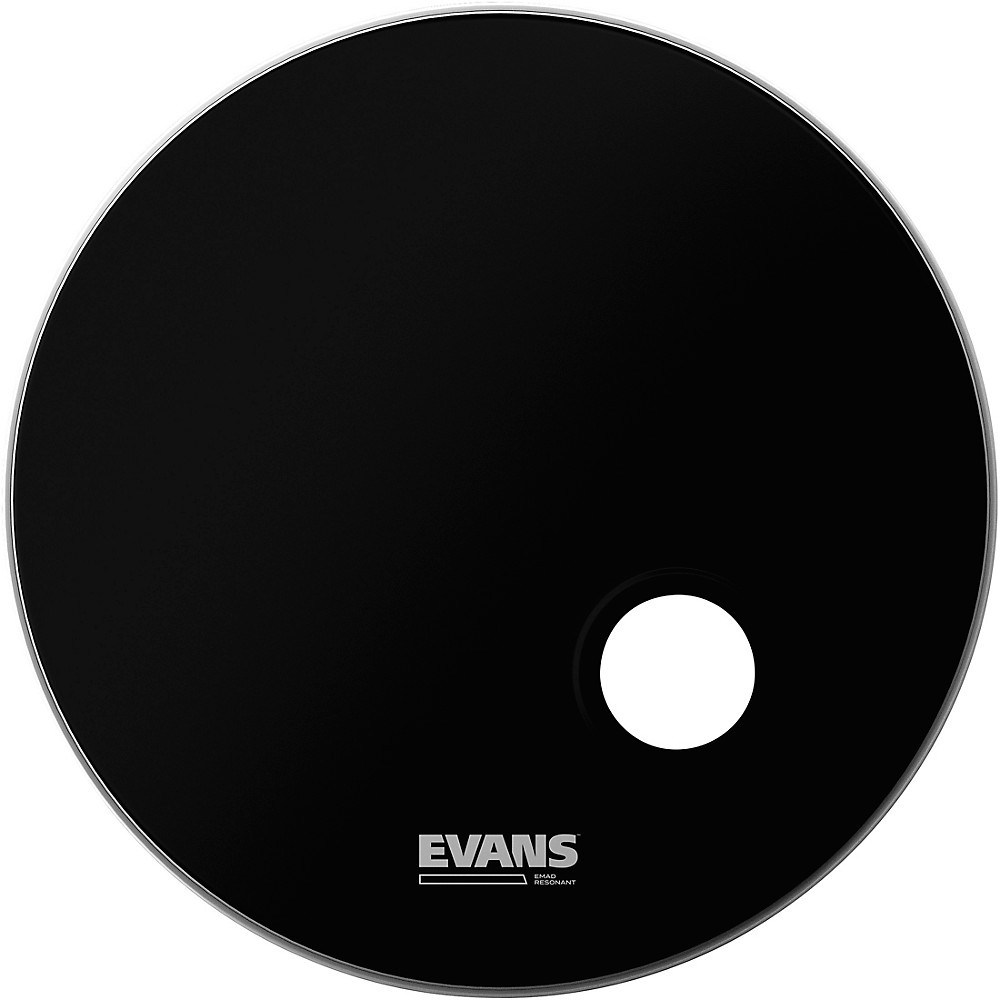 Evans EMAD Resonant Bass Drum Head Black 20 in.
