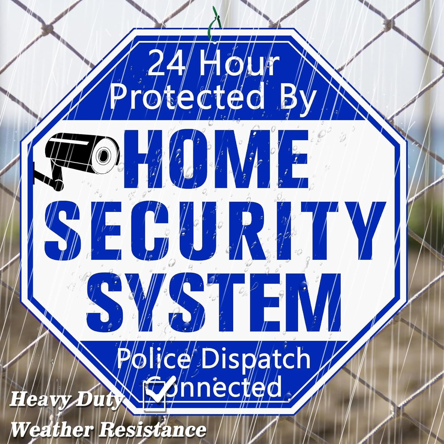 Home Security System Signs for Yard, Security Yard Signs with Stake, Protected B