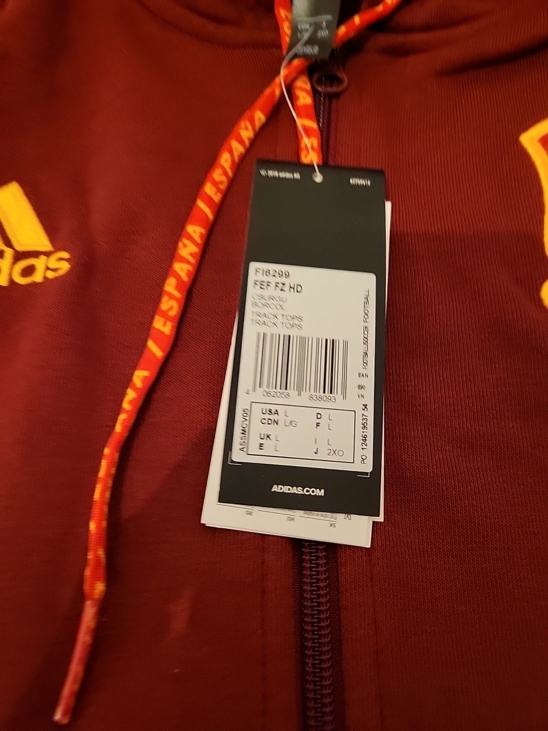 Adidas Spanish Representative Jumpsuit Set
