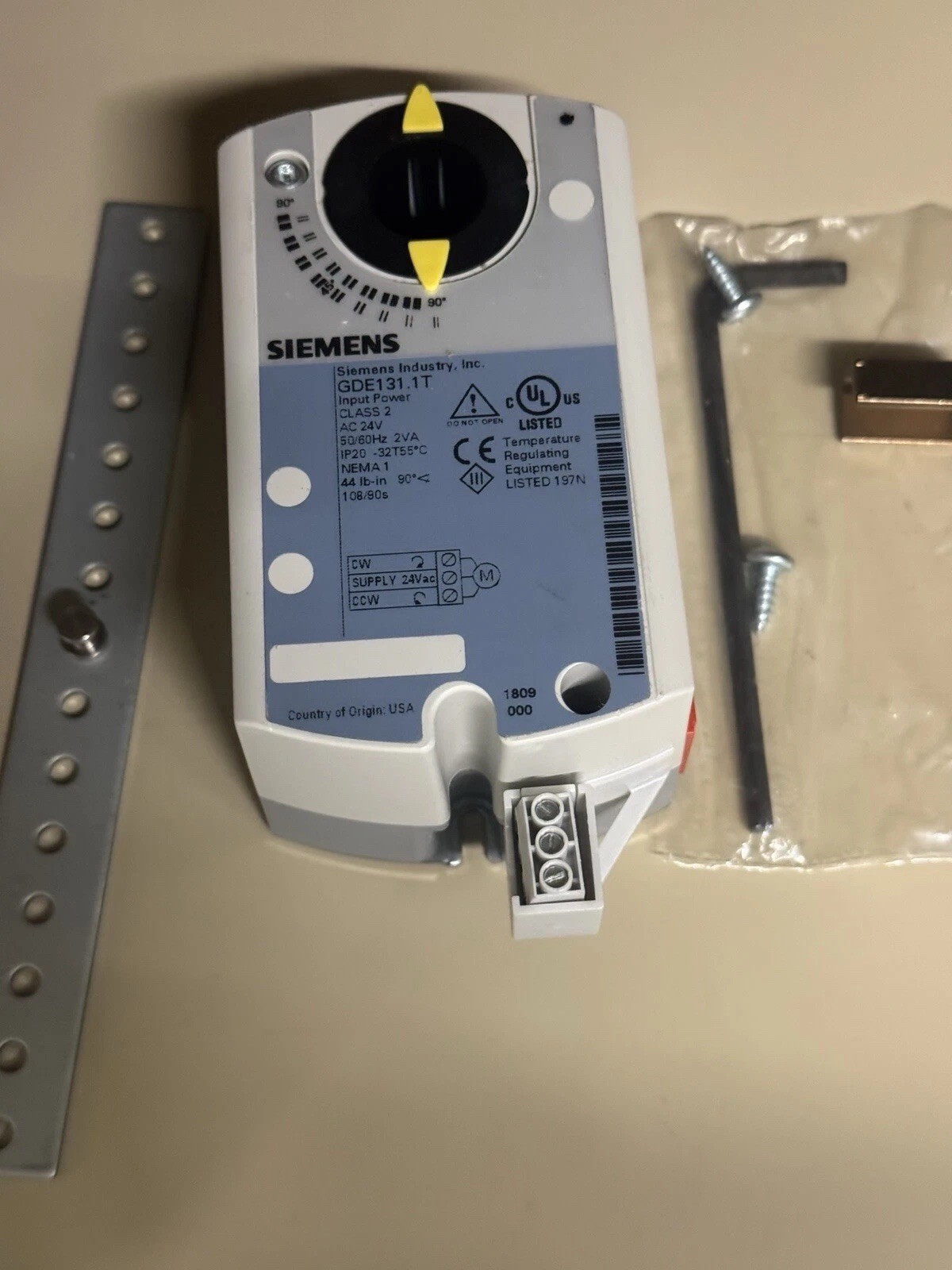 Siemens GDE131.1T 24VAC Actuator