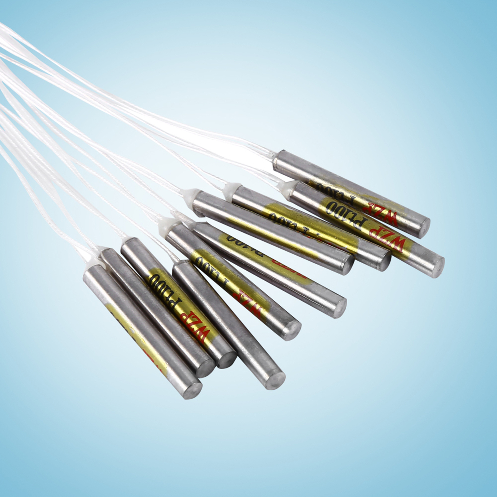 10pcs PT100 Waterproof Sensor Probe For Temperature Controller 4x30mmx50cm Probe