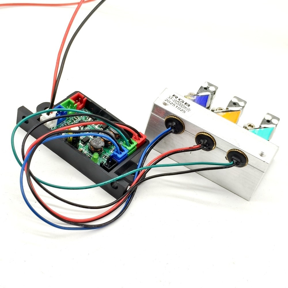 RGB 2W Red/Green/Blue Full Color Laser Lights Stage Laser Module 12V Analog