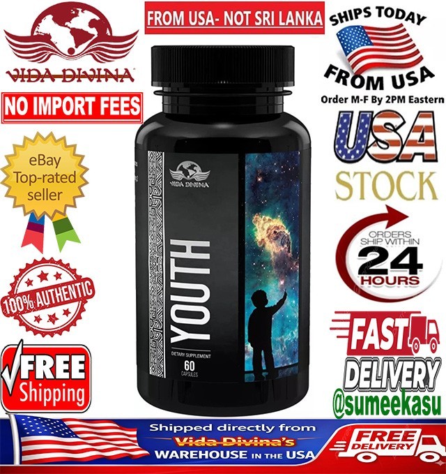 Youth Capsules Anti Aging Immune Support Amino Acid 60 Capsules NIB🔥US Seller🔥