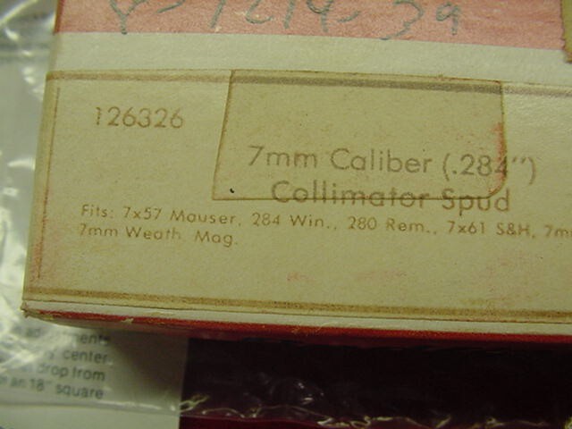 Redfield - 7mm Caliber- Collimator Spud- #126326 - New !!