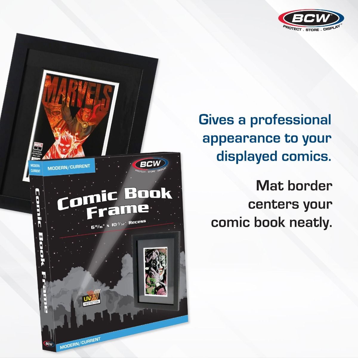2 BCW Current Comic Book Black Wood Frames