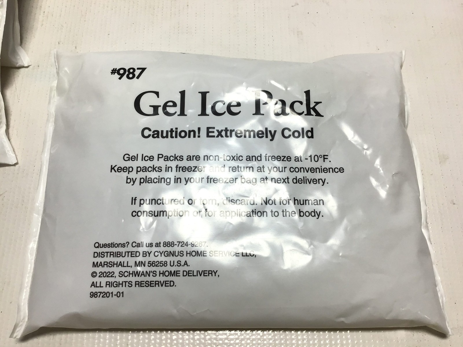 Cygnus Home Service 987 Gel Ice Packs Non Toxic Extremely Cold (Set of 5)