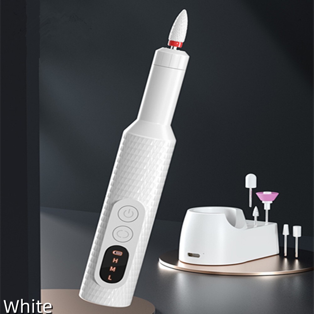 18000RPM Rechargeable Electric Nail Drill Machine Portable Manicure Pedicure 2H
