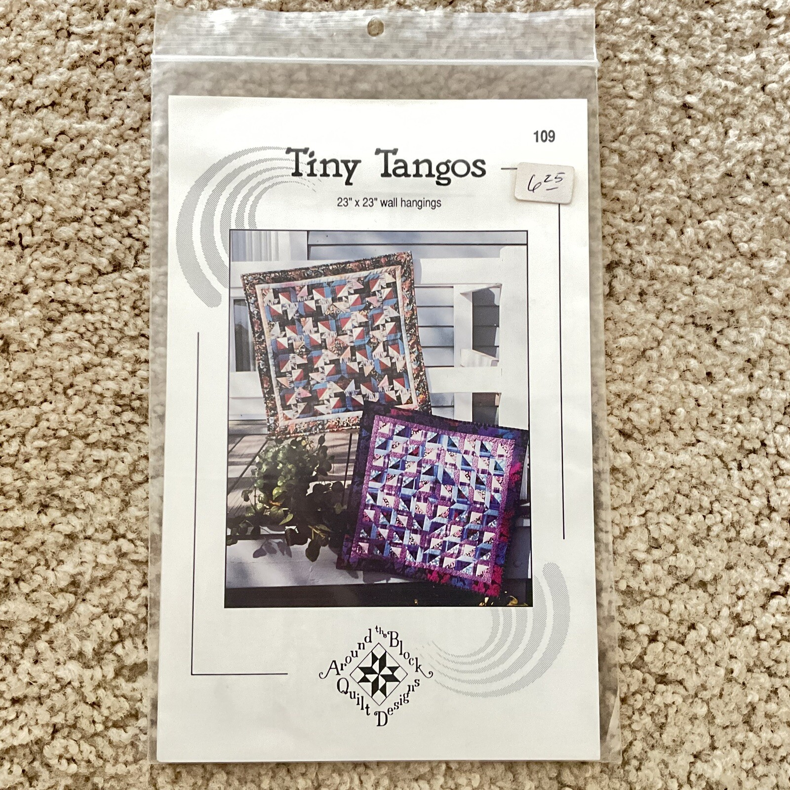 Around the Block Quilt Designs Tiny Tangos New Uncut Pattern
