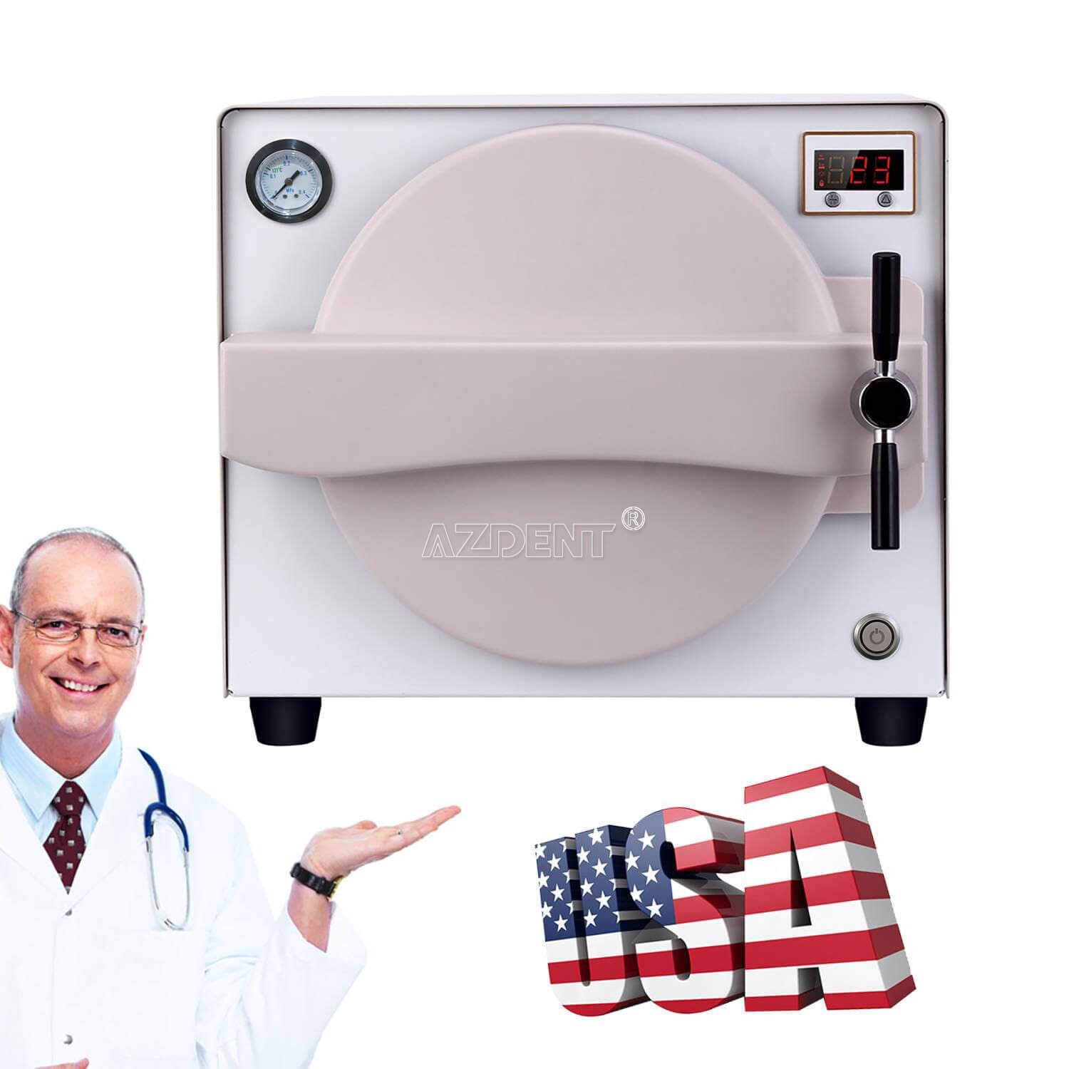 Dental 18L Medical Autoclave Steam Sterilizer Vacuum Sterilization Automatically