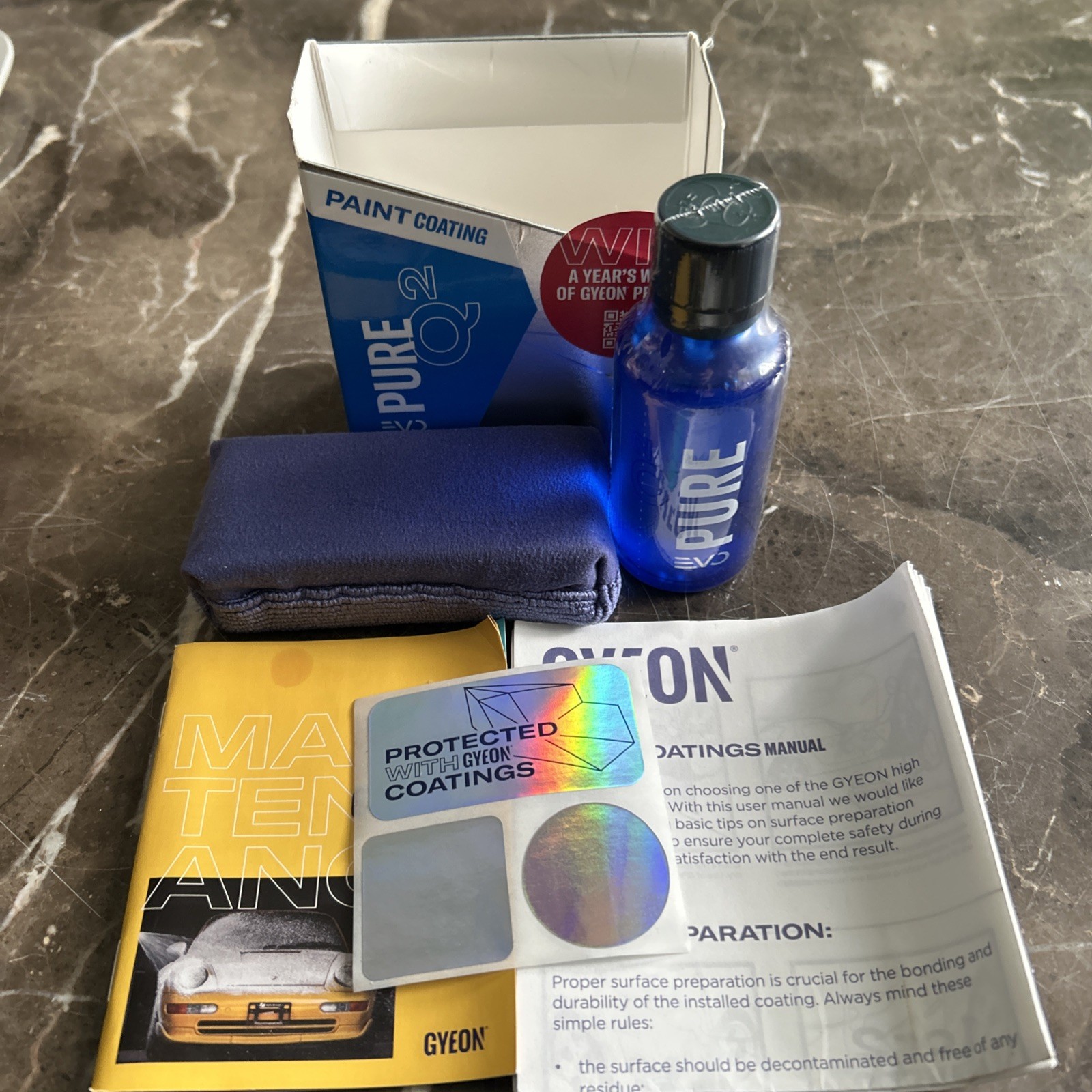 GYEON Q2 Pure EVO 30ml | Ceramic Paint Coating Kit One Layer