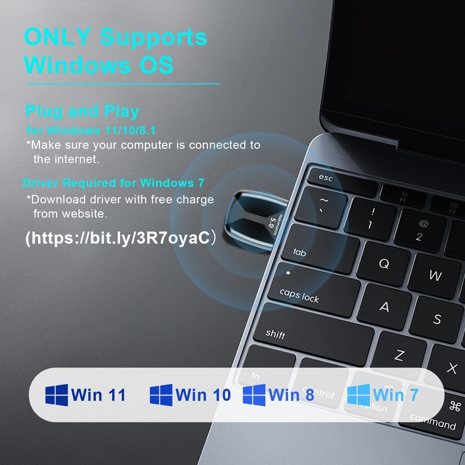 Enhanced Range Bluetooth 5.4 USB Dongle - Fast Connectivity for Wireless Devices