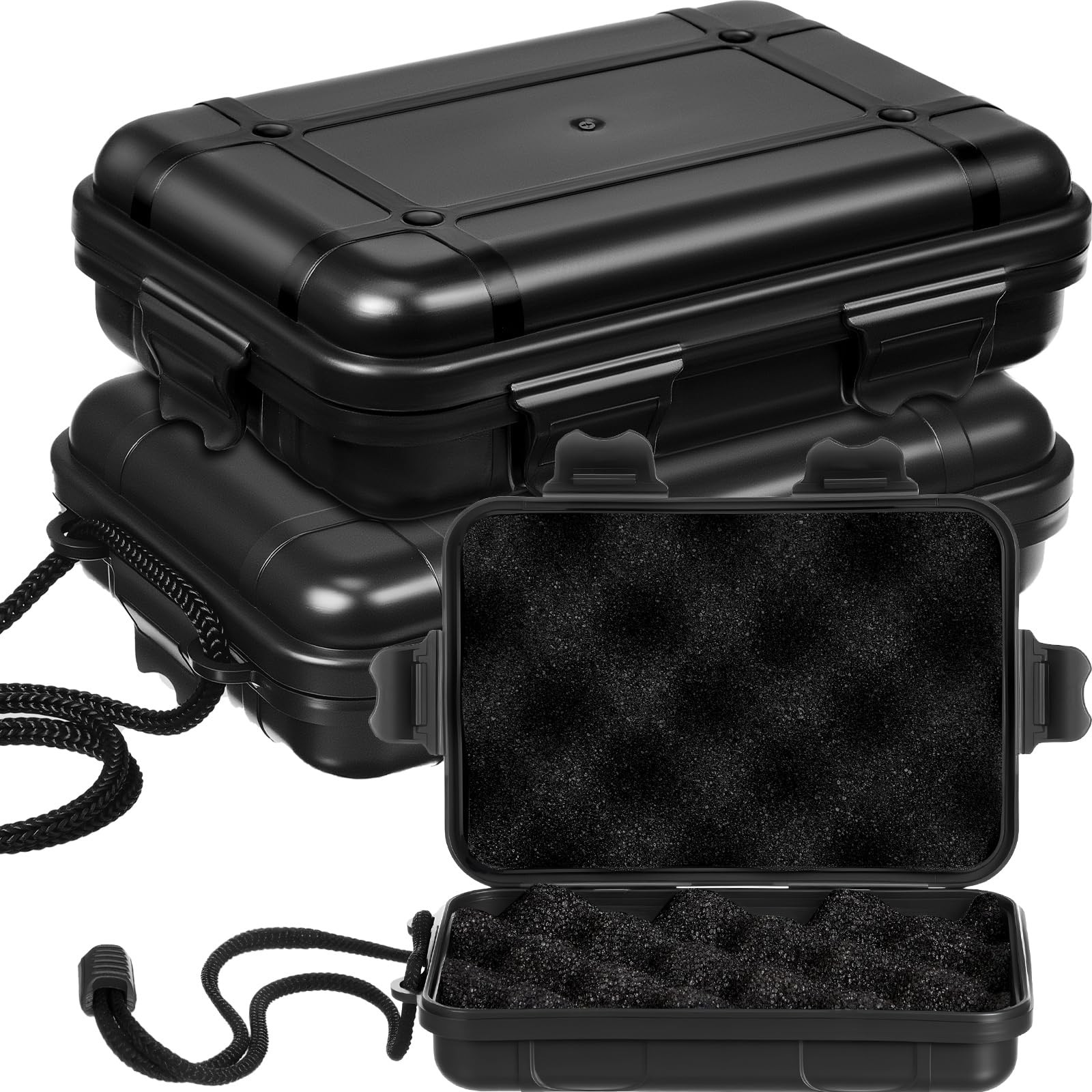Relaxweex Waterproof Storage Box Foam Insert Shockproof Travel Case