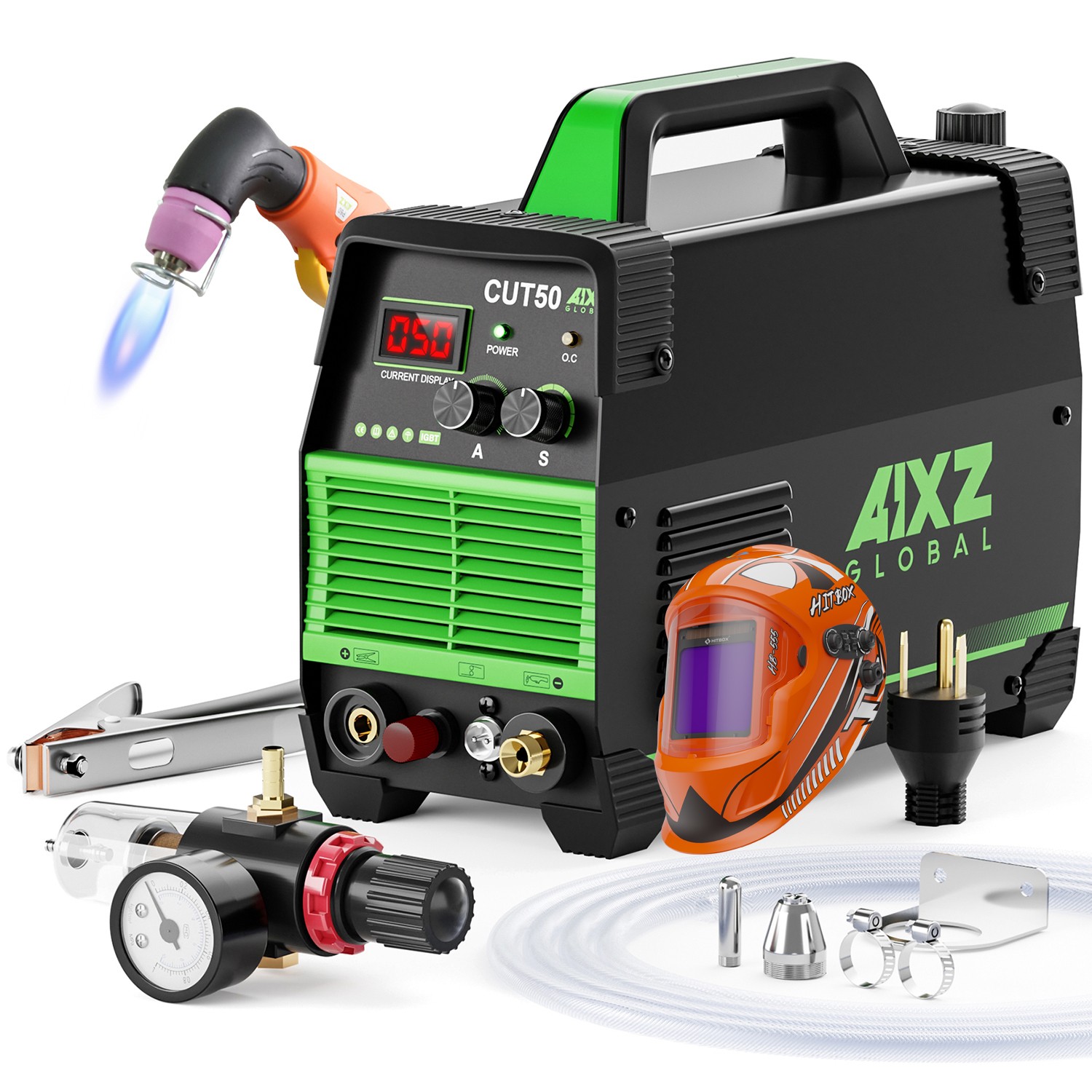 Plasma Cutter 50Amps Cutter Machine with 110/220V Dual Voltage DC Inverter IGBT