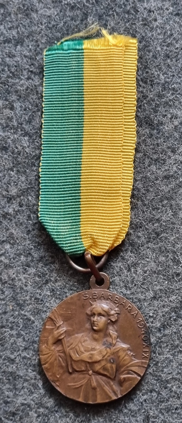 BRONZE MEDAL 17TH ARTILLERY GROUP G.A.F. 1940 WW2 BORDER GUARD