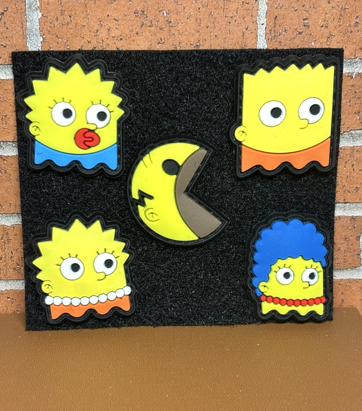 Tactical PVC Patch - Pacman Simpsons Patch - Hook Loop Funny Bart Homer Patch