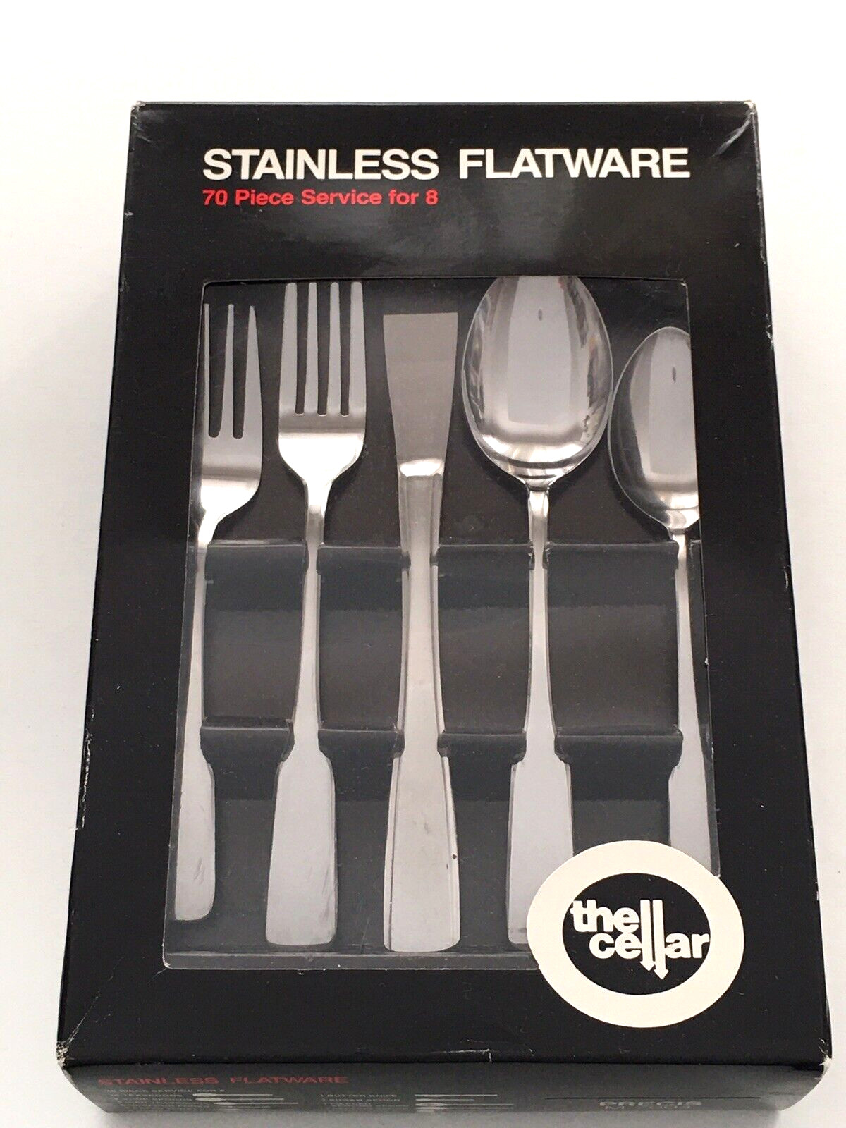 70 pc The Cellar Precis M-7004 Stainless Flatware Service for 8 Japan NEW