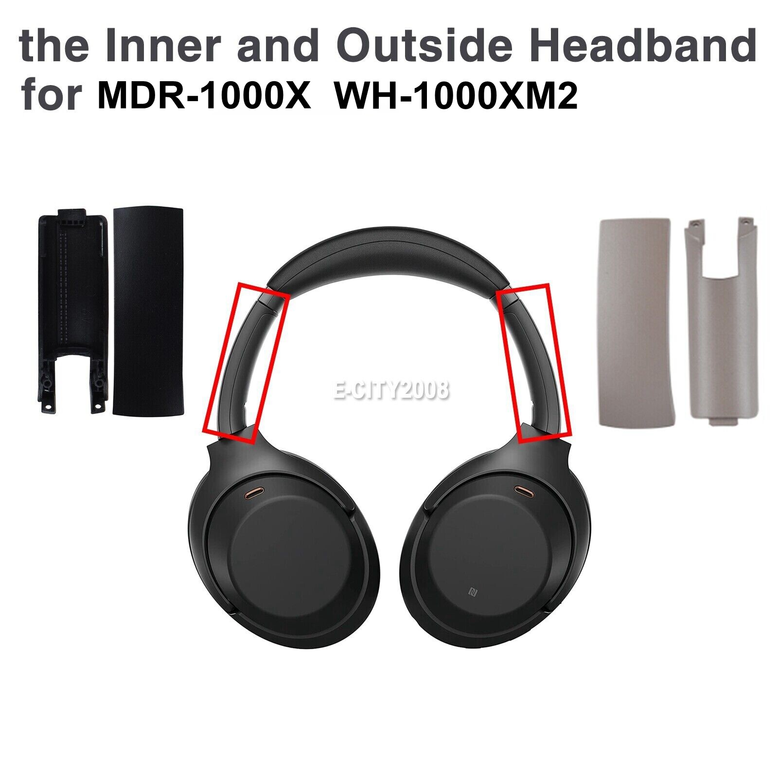 Replacement Side Cover Slider Part KIT for Sony MDR-1000X WH-1000XM2 Headphones