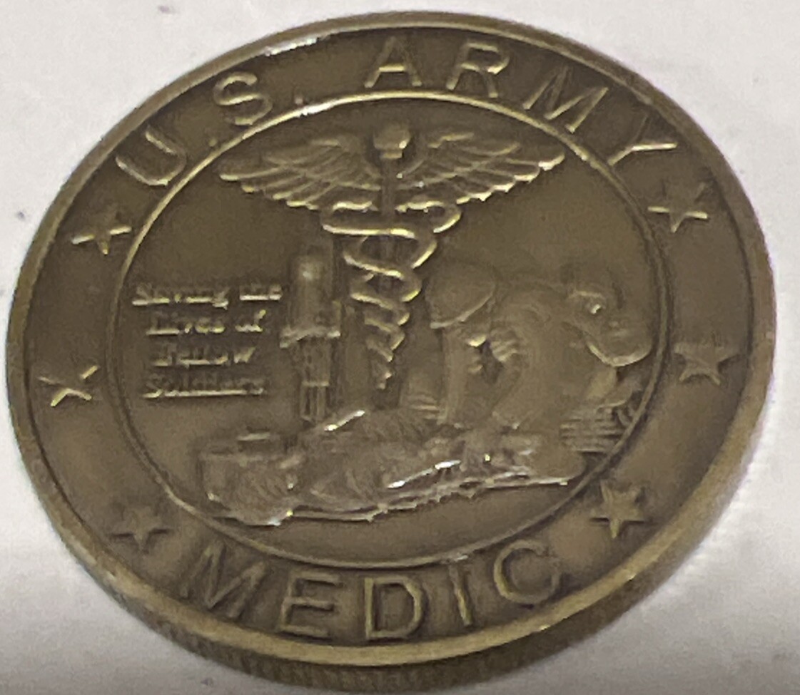 * US Army / Medic Collectible Army Challenge Coin Serving US Army Strong 1775