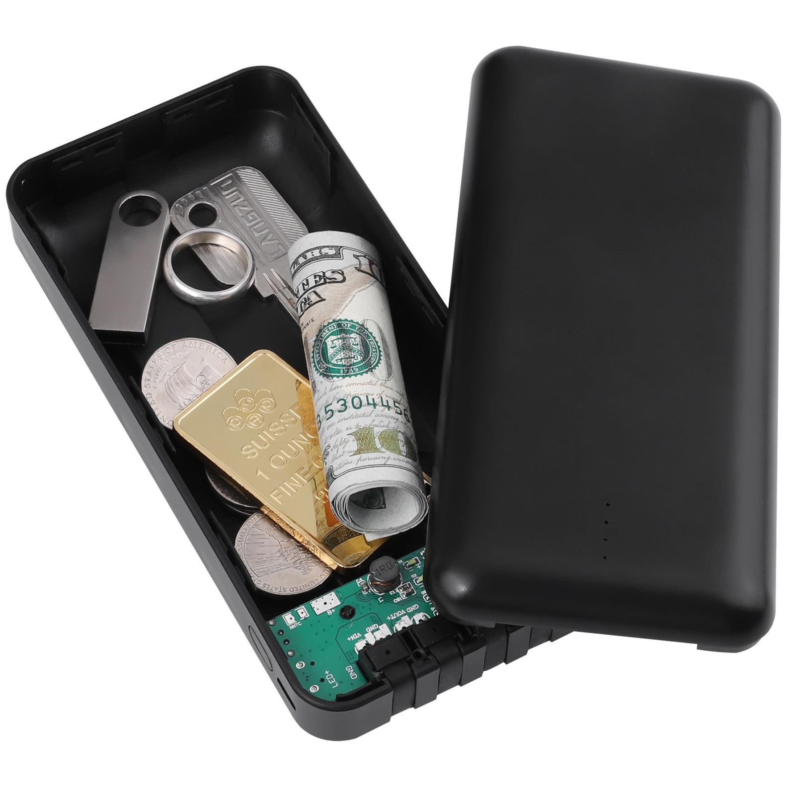 BarGifts Hidden Safe Power Bank, Fake Power Charger Diversion Safe, Large Hid...