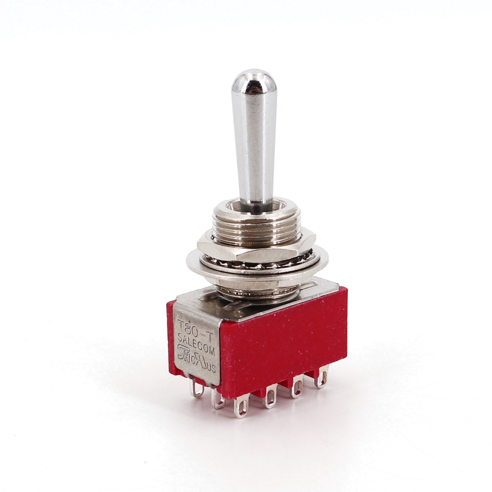 Salecom T845-Z1 Long Lever 12Pin ON-ON-ON 4PDT 12mm Mini Toggle Switch 5A/125VAC