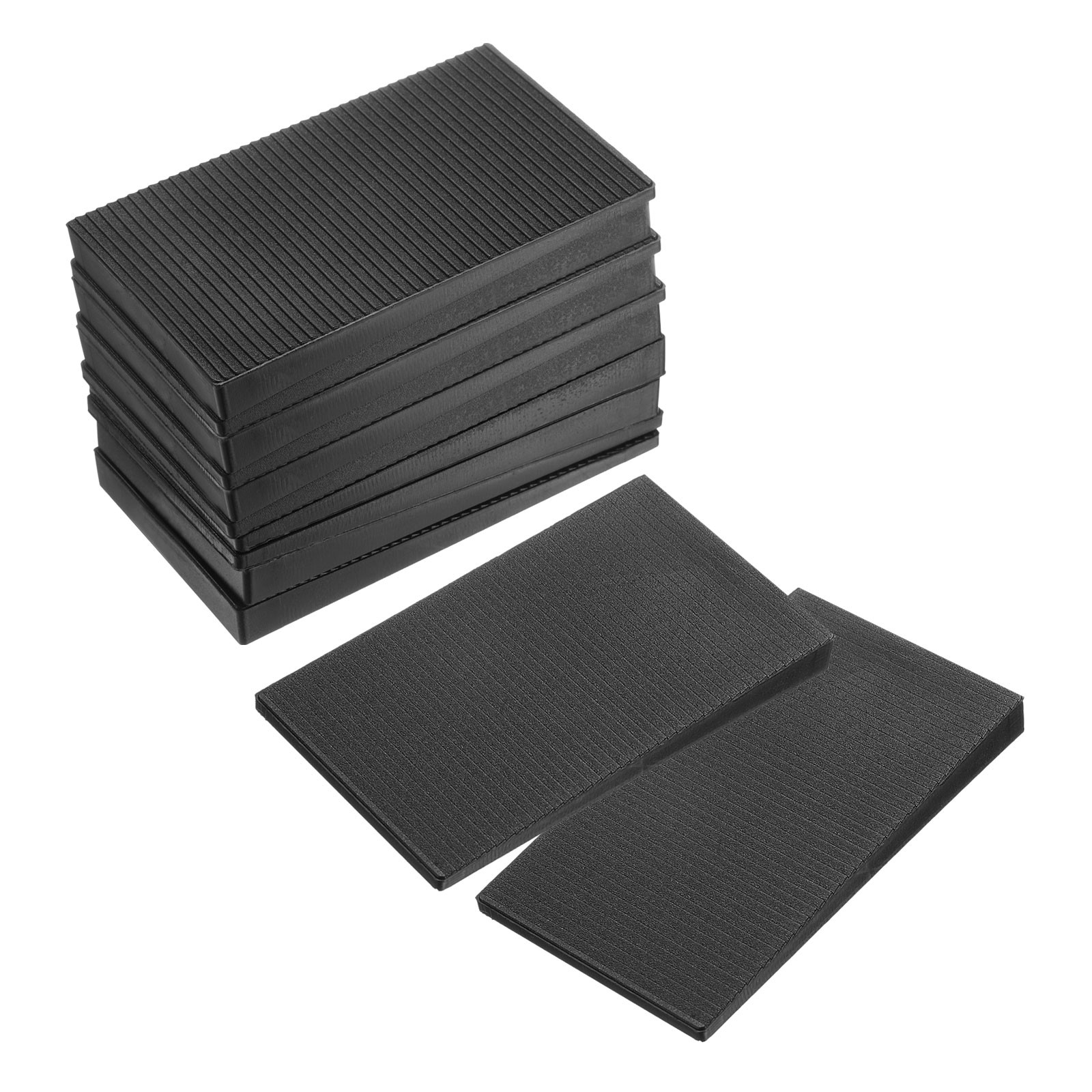 Furniture Levelers, 12 Pcs Furniture Wedges, Black Plastic (85 x 50 x 8mm)